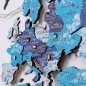 Træflag til 3D vægkort lavet af træ - 263 stk