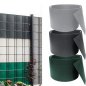 Vinylgjerde erstatningslameller - PVC-fyllingslist for gjerde stive paneler (netting) - høyde 19 cm