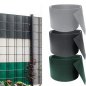 Tieniace pasy na plot - plotove vyplne PVC na ploty výška 19cm - zelená farba