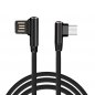 Υποδοχή καλωδίου USB Type C με σχέδιο 90 ° και μήκος 1 m σε πλεκτό σχεδιασμό