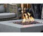 Gas fire pit table for outdoor (propane or butane) portable from concrete - Grey