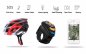 Bike helmet - Intelligent Smart LED helmet with remote control on the handlebars