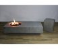 Firepit table - Luxurious concrete table + integrated gas outdoor fireplace