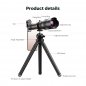 Mobile zoom lens - Telephoto mobile phone lens 60x zoom from 5m - for smartphone with tripod