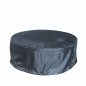 Chimenea de gas propano redonda - Mesa exterior de hormigón con chimenea de gas - 106x40 cm FENIX gris