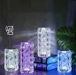 Křišťálová lampa LED - dotyková ve tvaru sklenice (vázy) stolová + dálkové ovládání - 16 barev (12,5cm)
