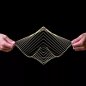 Hlavolam kinetický spinner Square Wave - Kinetická kovová umělecká dekorace