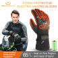 Ηλεκτρικά θερμαινόμενα γάντια με προστατευτικό μαξιλαράκι + μπαταρία 6000mAh + 3 επίπεδα θέρμανσης 40-65°