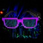 Glowing sunglasses for party and rave