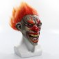 FIRE EVIL CLOWN - horror face mask - for children and adults for Halloween or carnival