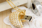 Chaves USB de joias de luxo - Coração com strass