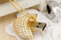 Luxe USB-sieradensleutels - Hart met strass steentjes