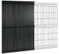 PVC fence fillers - plastic slats vertical for 3D fences and panels width 49mm - Anthracite Gray