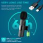 SET Wireless smartphone microphone 2x with transmitter with USBC + Clip + 360° recording