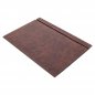 Table mats - Elegant office SET 4 pcs - Brown Leather (Hand Made)