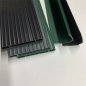 Plastová výplň pre pletivá a panely z PVC lišty - 3D vertikálna Zelená farba