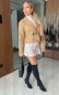 Dámský kabát v camel barvě - LUMIVINE - fashion Julzz