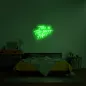 壁の LED ロゴ - 3D 照明パターン BEST PARTY 75 cm