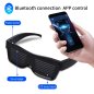 LED svítící brýle Smart ovladatelné přes app smartphone (text + animace)