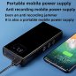 Bloqueur audio - brouilleur portable d'écoute (enregistrement) par ultrasons vocaux + 6000 mAh + télécommande