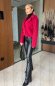 Dámsky krátky kabát v červenej farbe - VELORICA - fashion Julzz