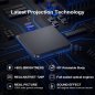 Portable projector 4K + WiFi + 5.0 Bluetooth + 4500 lumens - up to 200" projection screen
