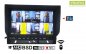 10" BSD monitor for 4 reversing cameras with blind spot monitoring system with recording