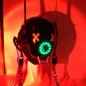 LED Rave Helmet - Cyberpunk Party 4000 พร้อมไฟ LED หลากสี 12 ดวง