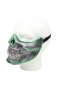 LED party mask - green skull