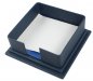 Blått luksuriøst kontorbordsett fra skinn - 7 stk (håndlaget)