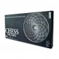 شطرنج رقعة شطرنج دائرية ثلاثية الأبعاد لثلاثة أشخاص (3 رجال شطرنج) بقطر 55 سم