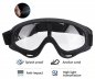 Transparent protective goggles with built-in foam against viruses