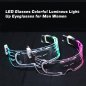 Gafas de fiesta LED (transparentes) CYBERPUNK - cambio de color