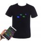 LED RGB Color Programmable LED T-Shirt Gluwy via Smartphone (iOS/Android) - Multicolored