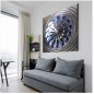 3D metal wall art painting - Mag-ilaw sa 20 RGB na kulay - Circle 50x50cm