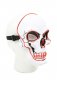 LED trepćuća maska za lice SKULL - crvena