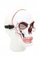 LED knipperend gezichtsmasker SKULL - rood