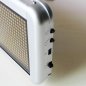 Panneau LED portable avec texte défilant 56 cm x 11 cm - bleu