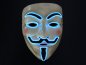 Неоновая маска Anonymous - синяя