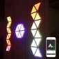 Smart svítící nástěnné LED panely trojúhelníky - Set 9ks (Android / iOS /)