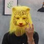 Mască leopard - mască siliconică pentru față și cap pentru copii și adulți