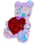 Beleuchteter Teddybär - 40 cm Geschenk für eine Frau mit 3D LED Farbe 8 Beleuchtungsmodi