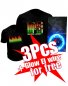 Koop 3 Led-t-shirts en ontvang 1 Glow El Wire gratis