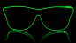 Neonska očala Way Ferrer stil - Zelena
