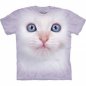 Visage des animaux t-shirt - chat blanc