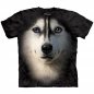 Animal t-shirt med ansikte - Siberian Husky