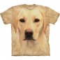 T-shirt muka haiwan - Labrador emas