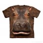 Camiseta com cara de animal - Hipopótamo