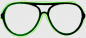 Neon szemüveg - Zöld