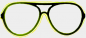 Neonové brýle - žluté